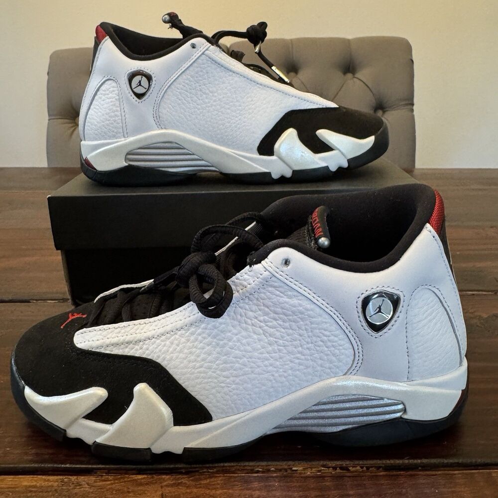 Air Jordan 14 Retro Black Toe (GS) Shoes